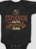 Faith Family Farm : Printed Baby Bodysuits