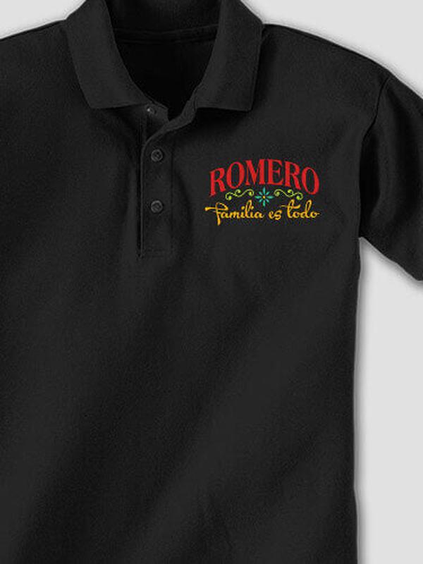 Familia es Todo : Embroidered Polo Shirts product image 2