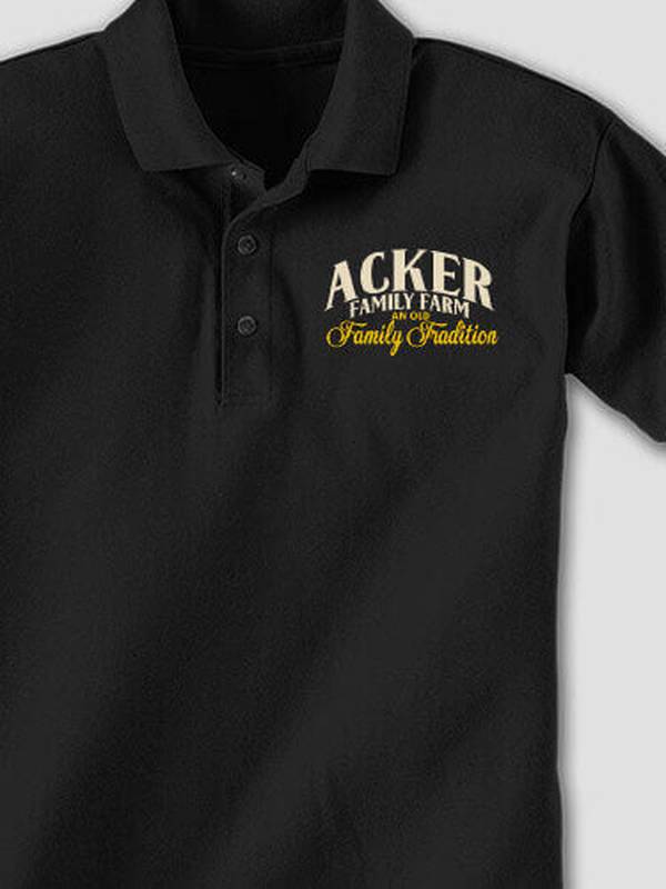 Farming Family Tradition : Embroidered Polo Shirts product image 2