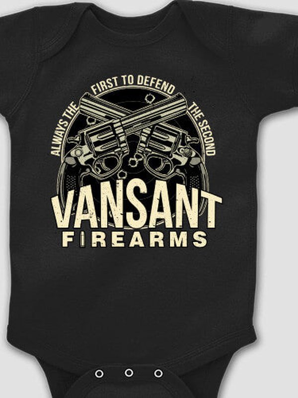 Firearms : Printed Baby Bodysuits