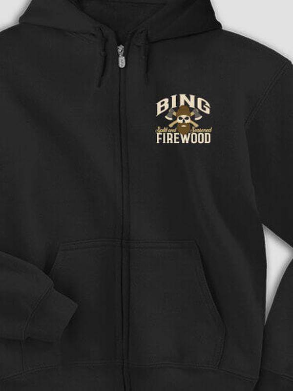 Firewood : Embroidered Zip Hoodies product image 1