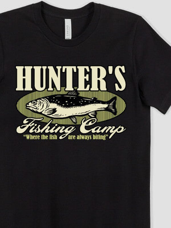 Fishing Camp : Premium Printed T-Shirts