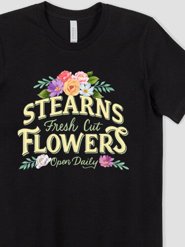 Fresh Cut Flowers : Premium Printed T-Shirts