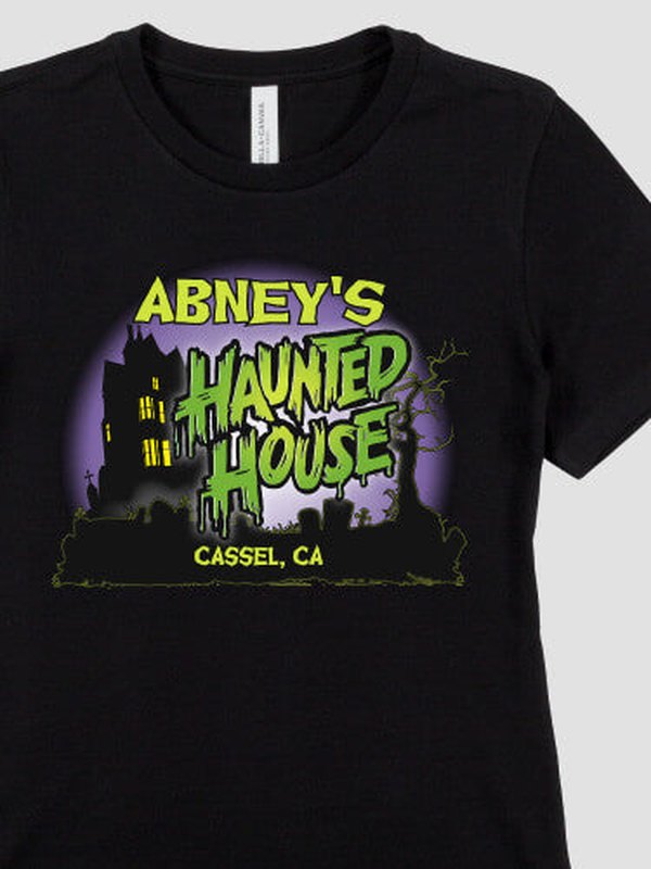 Haunted House : Premium Printed T-Shirts