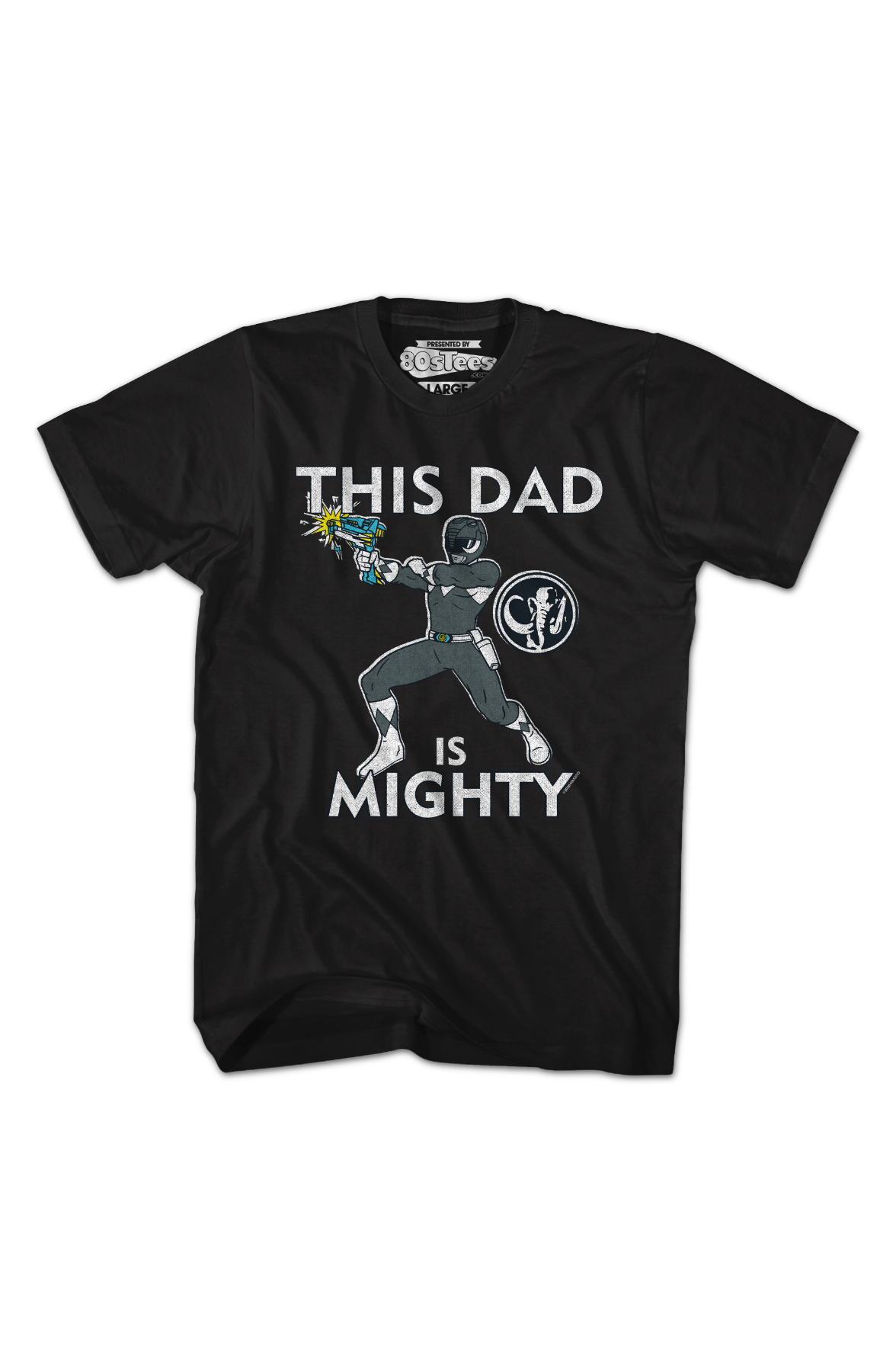 Black Ranger This Dad Mighty Morphin Power Rangers T-Shirt product image 2