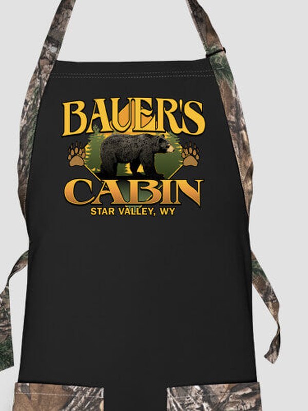 Bear Cabin : Printed 2-Tone Aprons