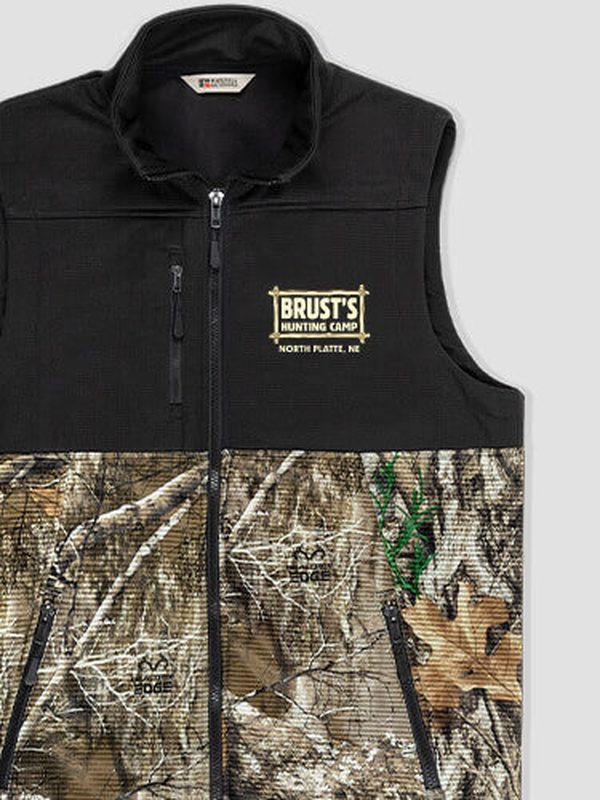 Vintage Hunting Camp : Embroidered 2-Tone Camo Vests