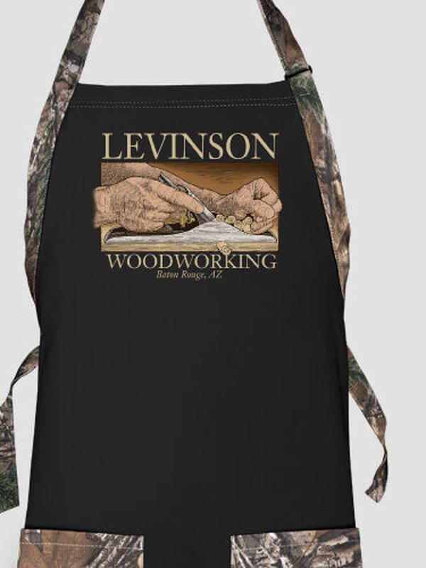 Woodworking : Printed 2-Tone Aprons