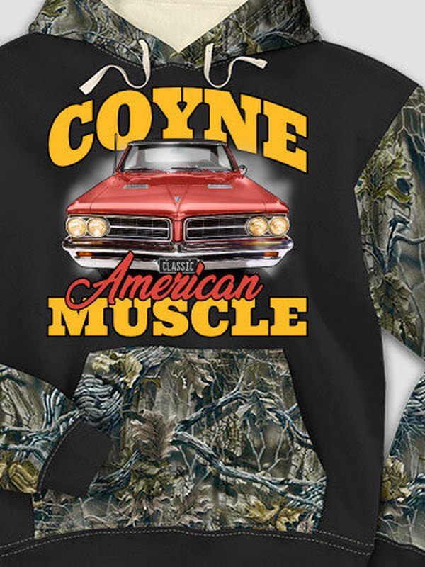 American Muscle Car : Printed 2-Tone Camo Hoodies product image 1