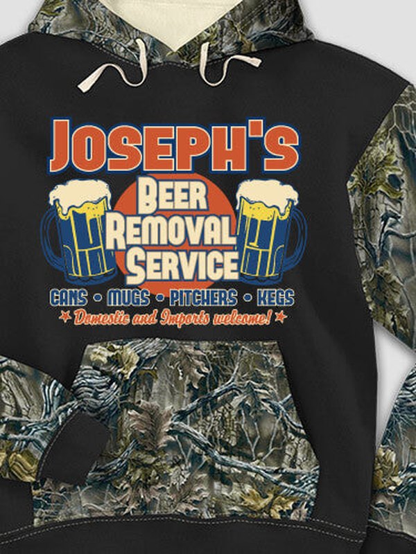 Beer Removal : Printed 2-Tone Camo Hoodies product image 1