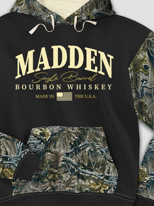 Bourbon Whiskey : Printed 2-Tone Camo Hoodies product image 1
