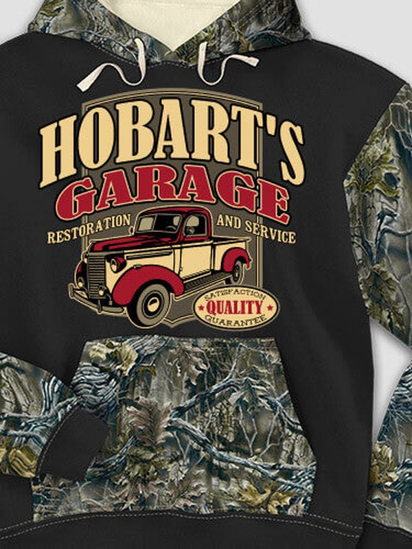 Classic Garage : Printed 2-Tone Camo Hoodies product image 1
