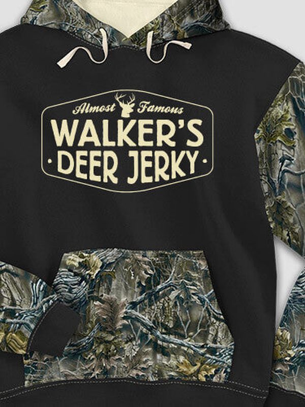 Deer Jerky : Printed 2-Tone Camo Hoodies product image 1
