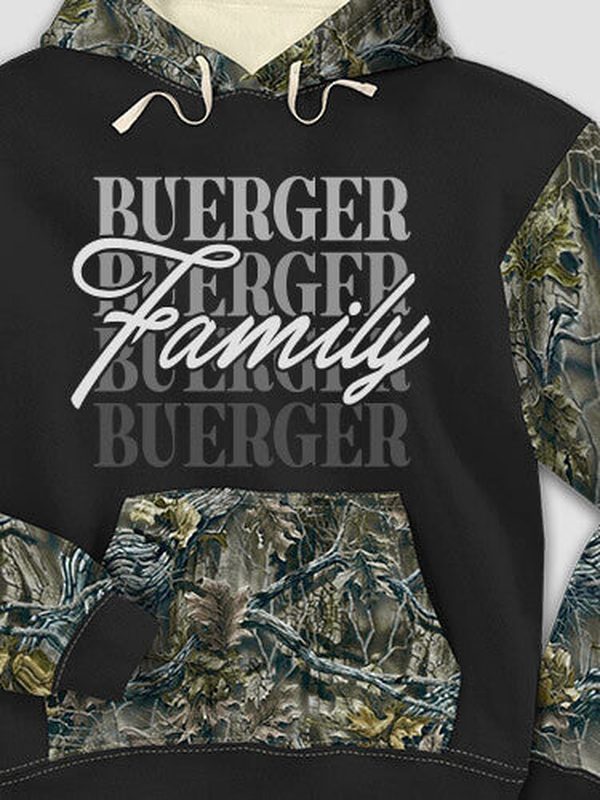Family Repeat : Printed 2-Tone Camo Hoodies product image 1