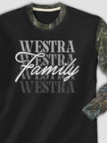 Family Repeat : Printed 2-Tone Camo Long Sleeves