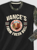 Farm Fresh Bull : Printed 2-Tone Camo Long Sleeves