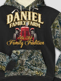 Farming Family Tradition : Printed 2-Tone Camo Hoodies product image 1