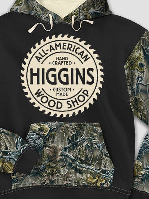 Wood Shop : Printed 2-Tone Camo Hoodies product image 1