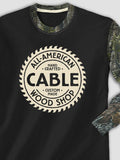 Wood Shop : Printed 2-Tone Camo Long Sleeves