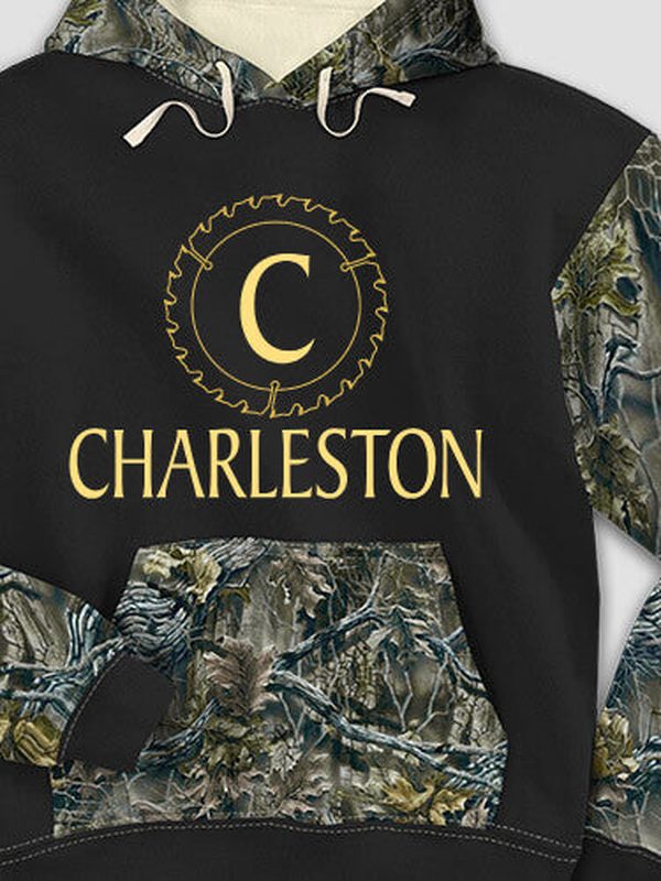 Woodworking Monogram : Printed 2-Tone Camo Hoodies product image 1