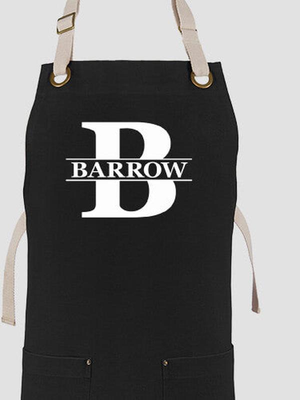 Family Monogram : Printed Canvas Work Aprons