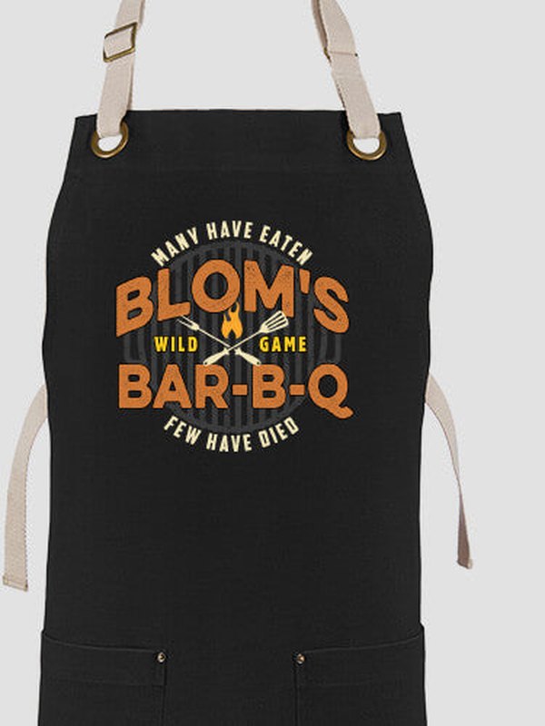 Wild Game Few Have Died BBQ : Printed Canvas Work Aprons