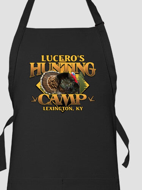 Turkey Hunting Camp : Printed Aprons