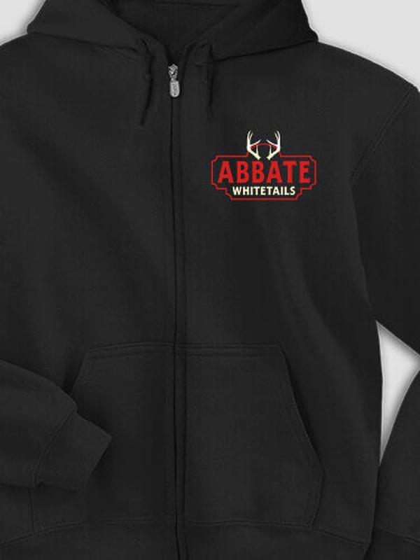 Whitetails : Embroidered Zip Hoodies product image 1
