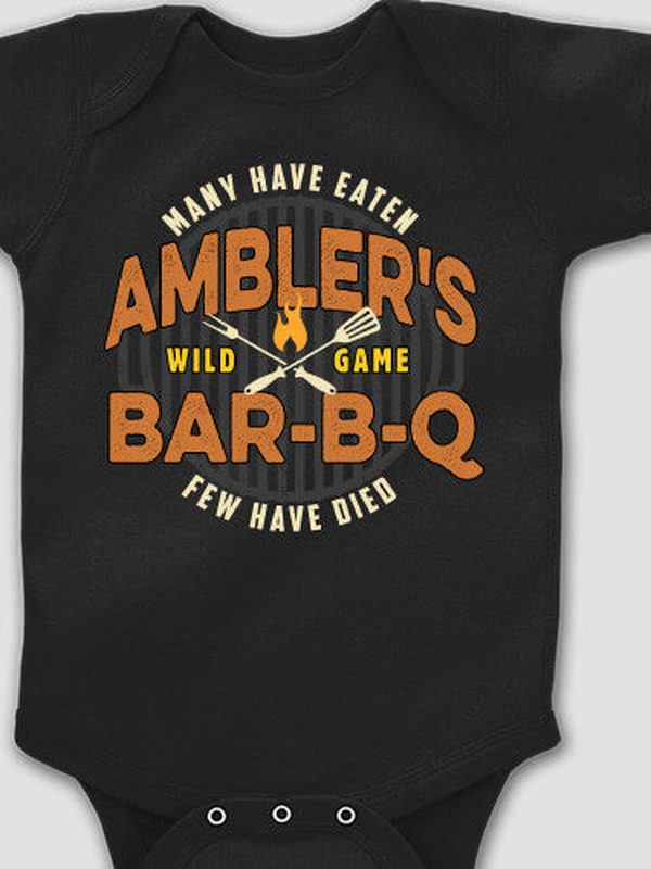 Wild Game Few Have Died BBQ : Printed Baby Bodysuits