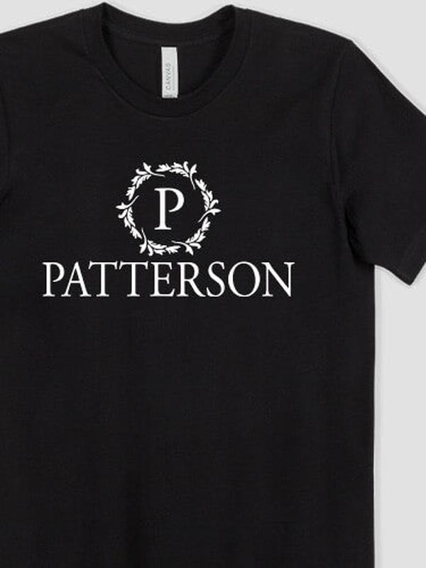 Wreath Monogram : Premium Printed T-Shirts