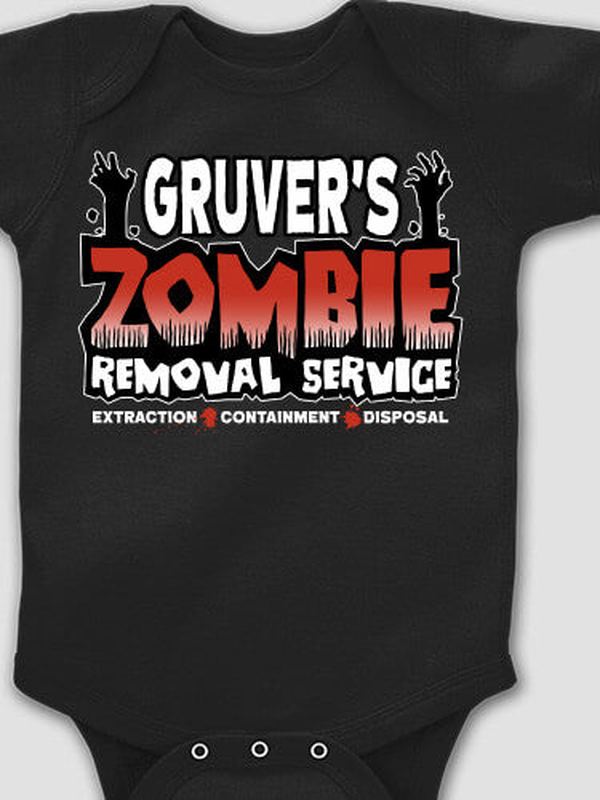 Zombie Removal Service : Printed Baby Bodysuits