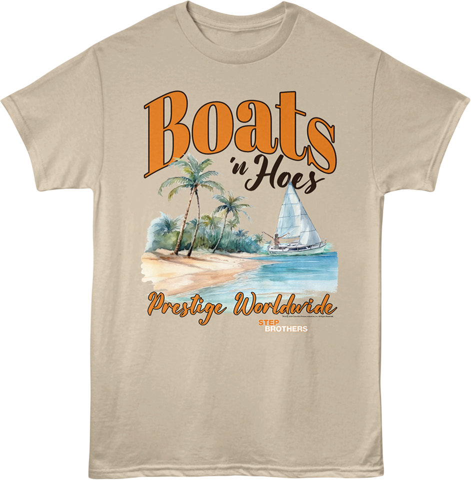 Boats 'n Hoes Prestige Worldwide Step Brothers T-Shirt product image 1