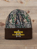 Air Force Family : Embroidered 2-Tone Camo Cuffed Beanie