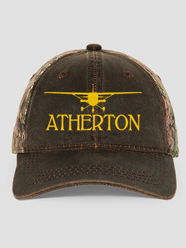 Airplane : Embroidered 2-Tone Camo Hats