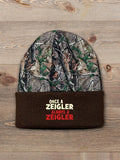 Always : Embroidered 2-Tone Camo Cuffed Beanie