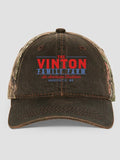 American Farm : Embroidered 2-Tone Camo Hats