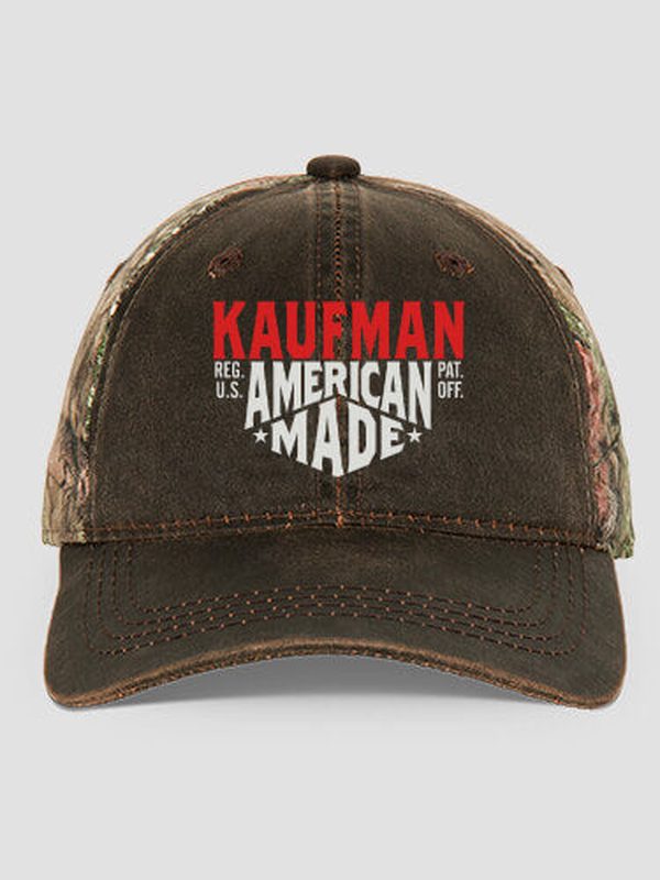 American Made : Embroidered 2-Tone Camo Hats