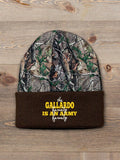 Army Family : Embroidered 2-Tone Camo Cuffed Beanie