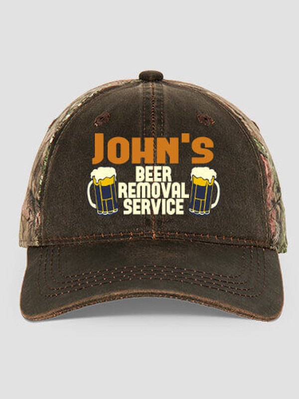 Beer Removal : Embroidered 2-Tone Camo Hats