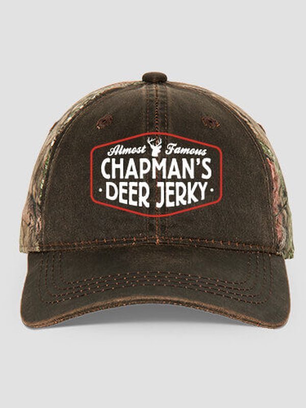 Deer Jerky : Embroidered 2-Tone Camo Hats