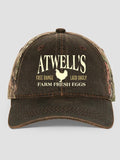 Farm Fresh Eggs : Embroidered 2-Tone Camo Hats