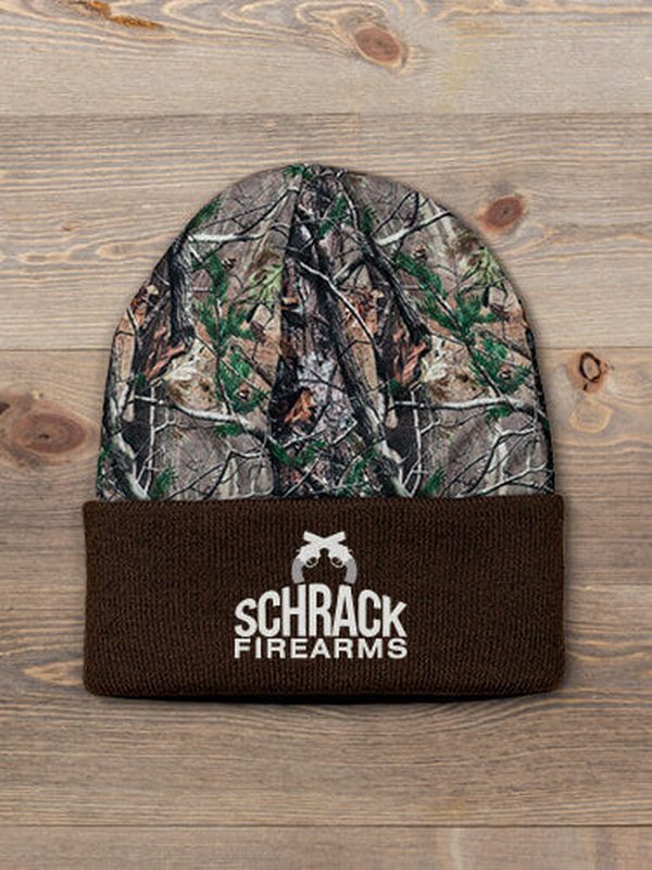 Firearms : Embroidered 2-Tone Camo Cuffed Beanie