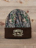 Fly Fishing Guide : Embroidered 2-Tone Camo Cuffed Beanie