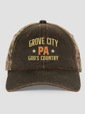 God's Country : Embroidered 2-Tone Camo Hats