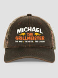 Grillmeister : Embroidered 2-Tone Camo Hats