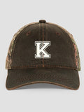 Varsity Letter : Embroidered 2-Tone Camo Hats