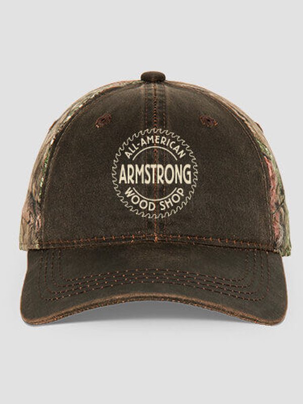 Wood Shop : Embroidered 2-Tone Camo Hats