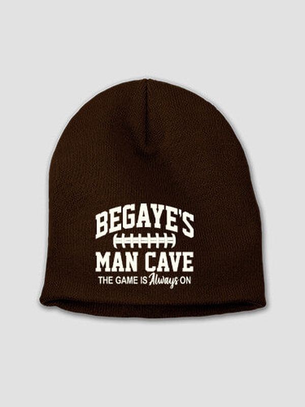 Football Man Cave : Embroidered Beanies