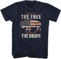 Buffalo Land Of The Free Home Of Brave T-Shirt product image 1