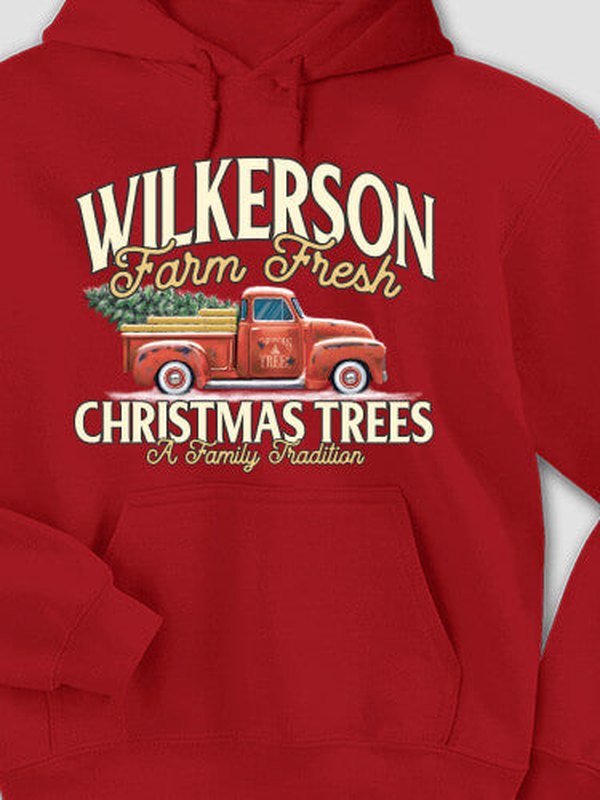 Christmas Tree Farm : Printed Hoodies product image 1